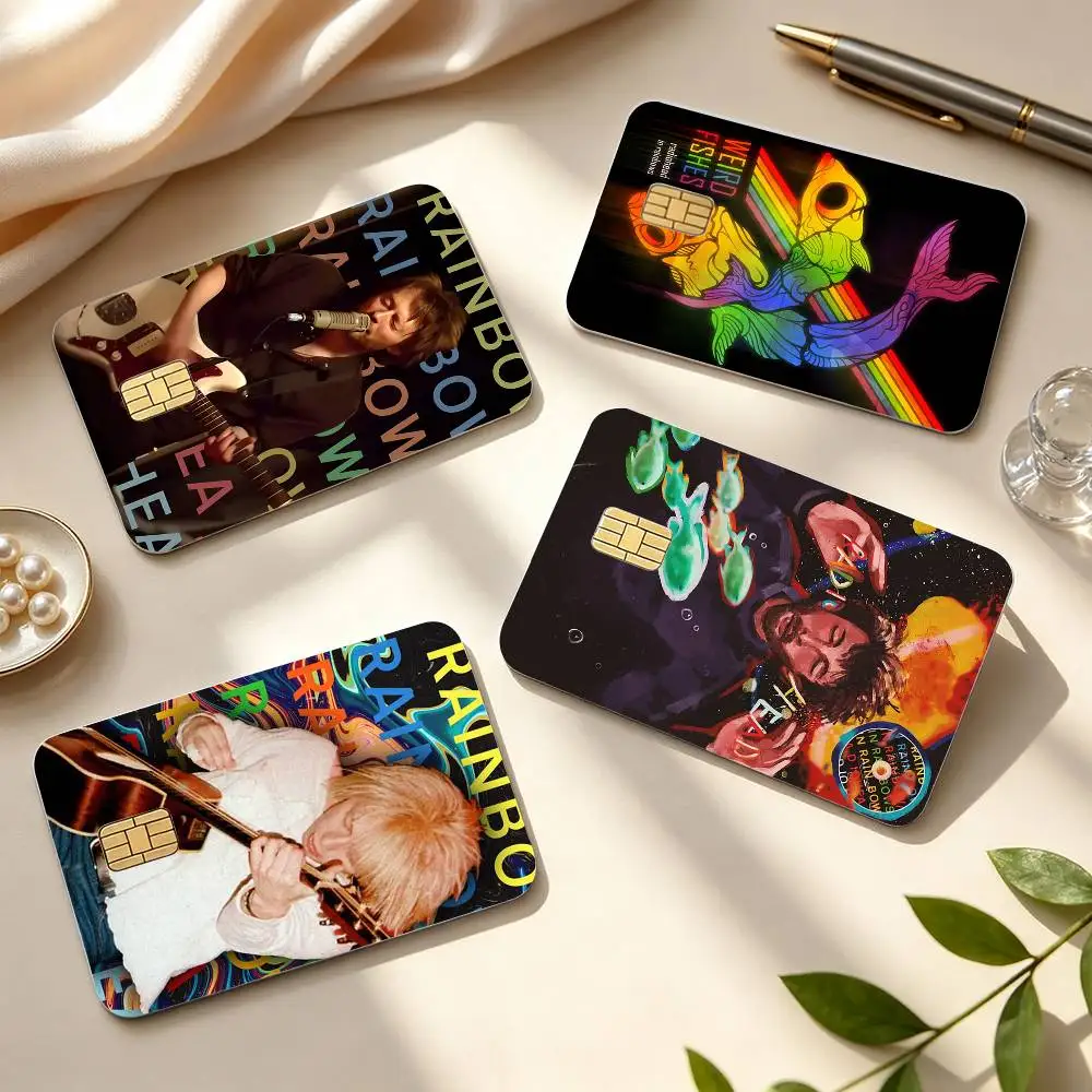 R-Radiohead In Rainbows  HD Credit Card Stickers Game Card Decal Small Chip Waterproof Sticker Gift Decor
