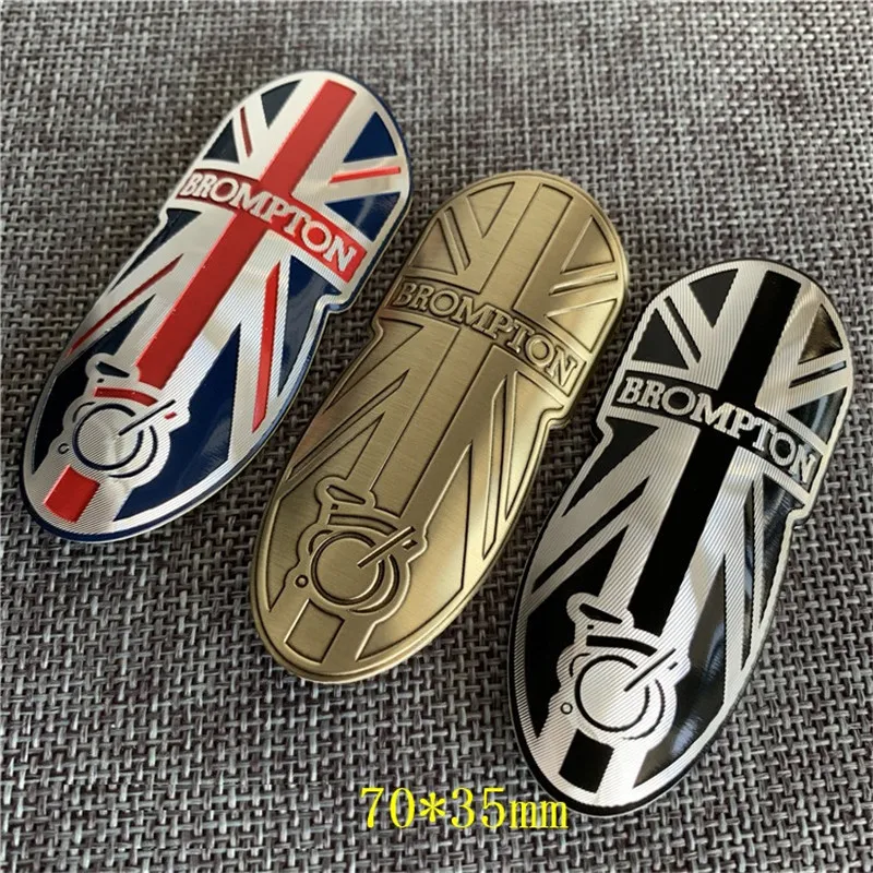 Bicycle Aluminum Alloy Logo Stickers For Brompton Folding Bike Sticker Decorative Accessories