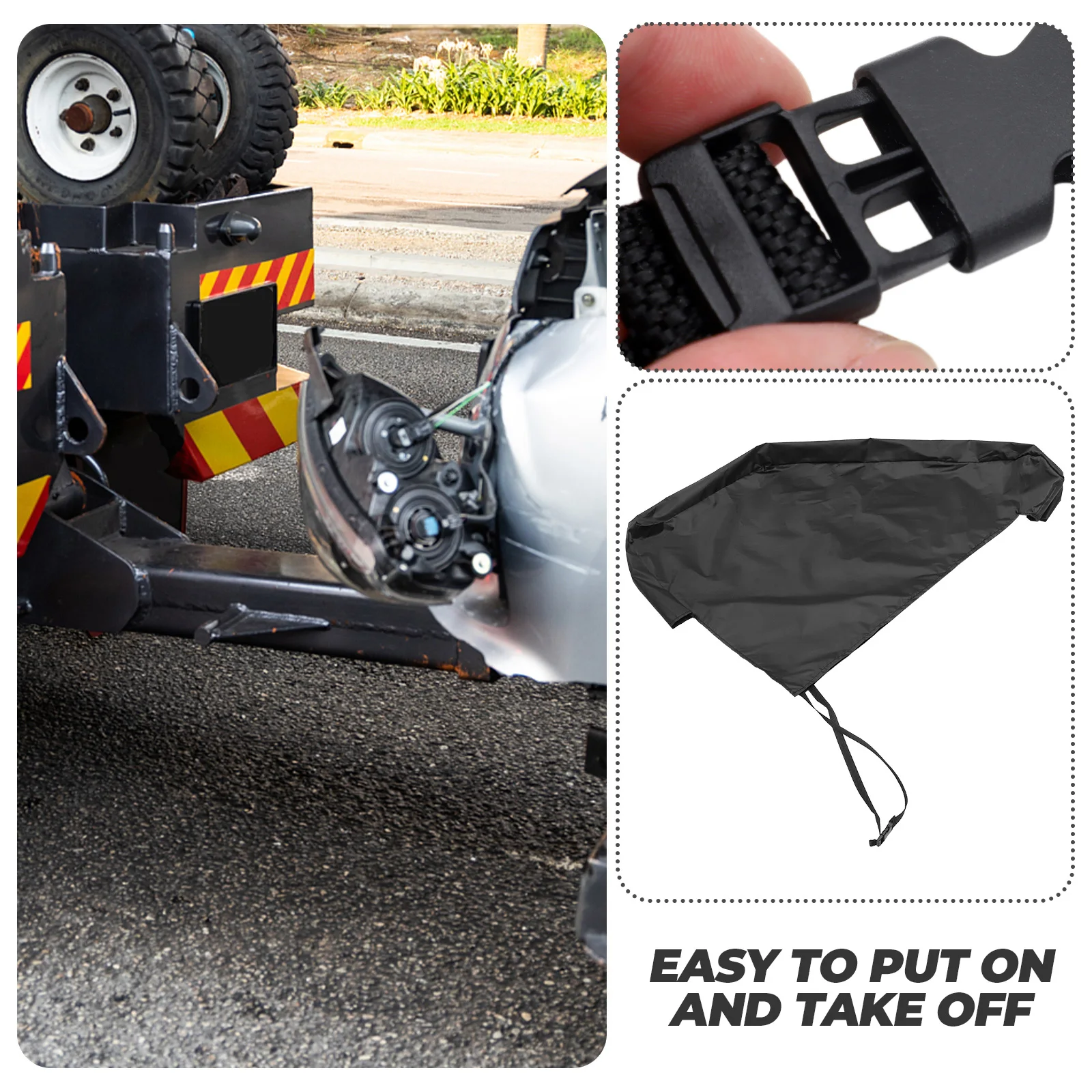 

Hook Cover Truck Hitch Dust-proof Tow with Protector Black Trailer Tounge for Rv Towing Travel