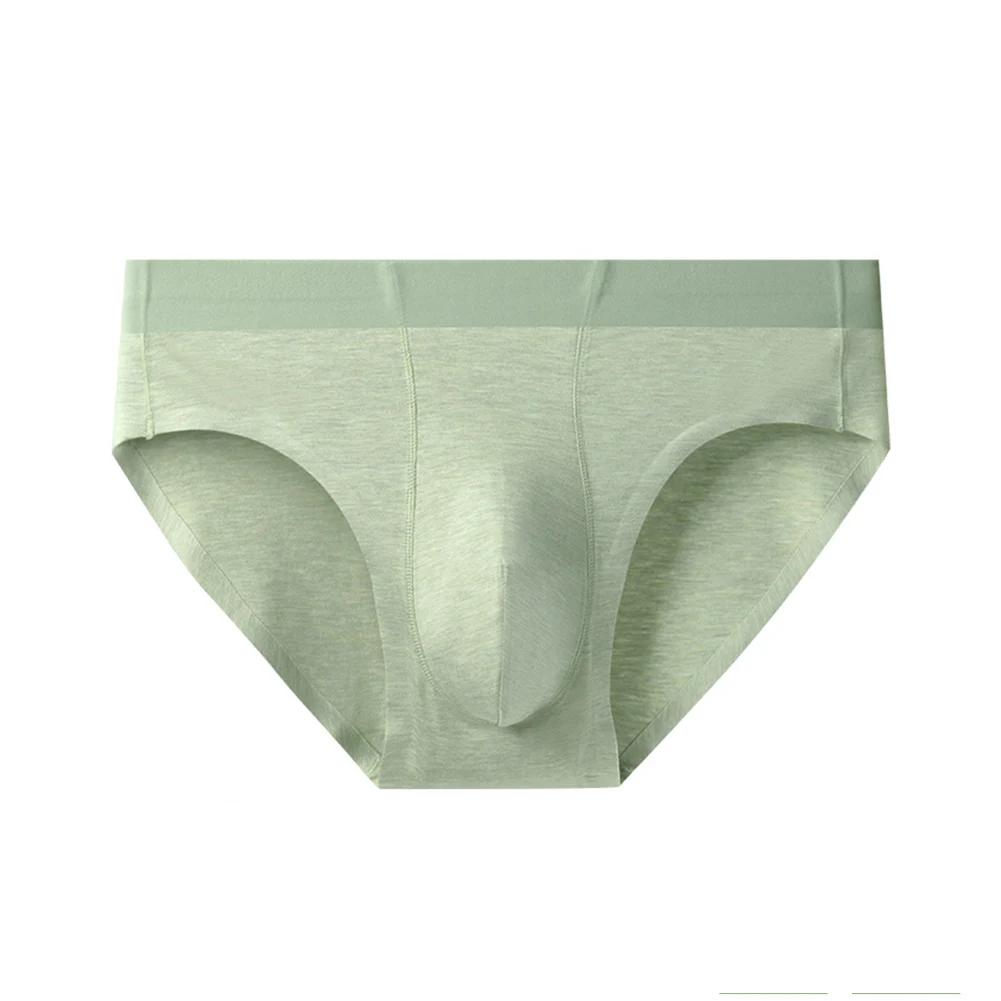 Men Bamboo-Fiber U-shaped Pouch Briefs Underwear Seamless Soft Breathable Pantie Sexy Mens Underware Seamless Softwear Underpant