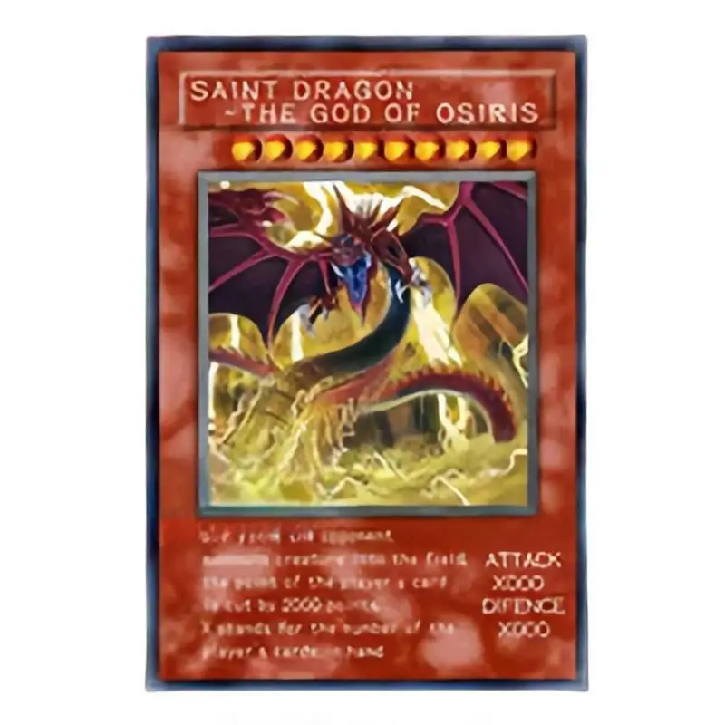 Yu Gi Oh-Carte du dieu égyptien, trois formes de série, version anglaise, collection de jeux d'anime bricolage, figurines d'action, cadeaux pour amis