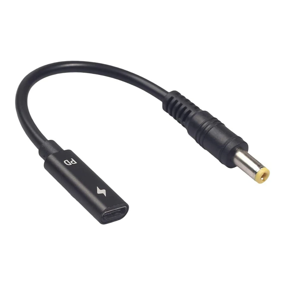 Gniazdo USB-C typu C, DC5,5-2,5 mm, kabel ładujący PD 19-20 V, odpowiedni do laptopa