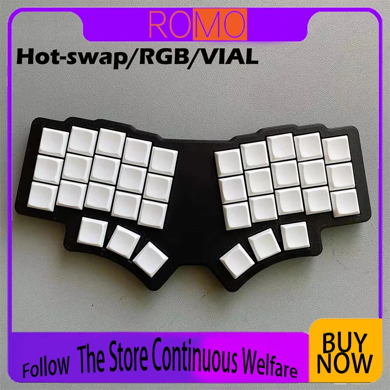 

CHOC LP36 Механическая клавиатура Проводной флакон Программируемый RGB с возможностью горячей замены 3D-принт Портативная ультратонкая эргономика Аксессуары для офисных ПК