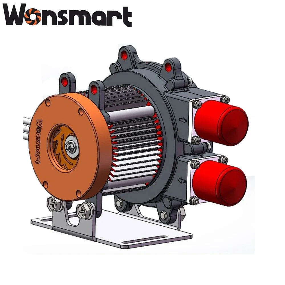 Brushless Centrifugal Small Portable Air Blower Centrifugal Fan 145mm Mini Size 442W Battery Operated WS145120 48V Dc Aluminum