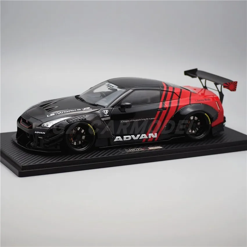 IG 1:18 LB-WORKS GTR R35 Type2 BlackRed IG2345 JDM Simulation Limited Edition Resin Metal Static Car Model Toy Gift