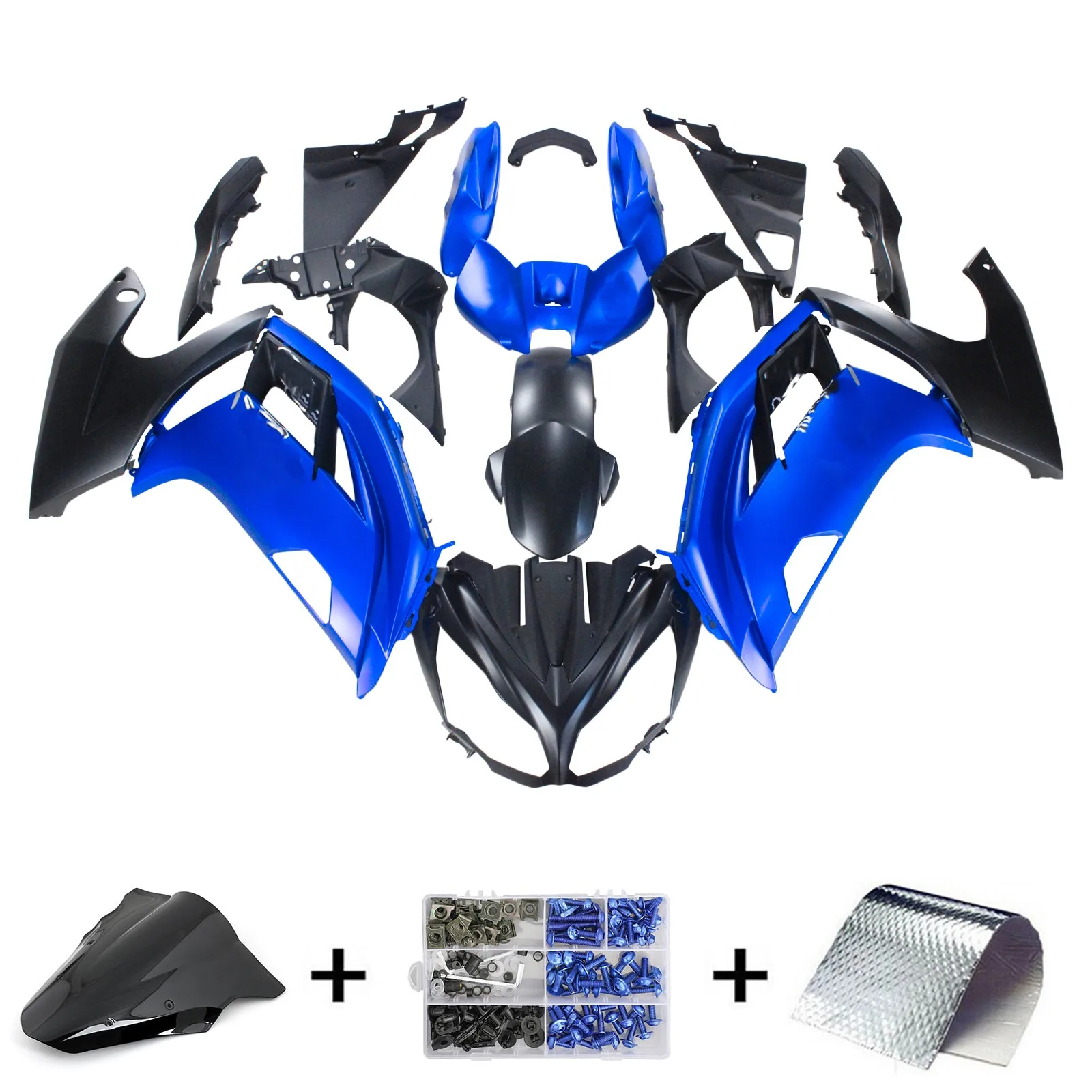 Topteng Injection Fairing Kit Bodywork Plastic ABS fit for Kawasaki ER6F Ninja 650 2012 2013 2014 2015 2016 ER-6F image 2