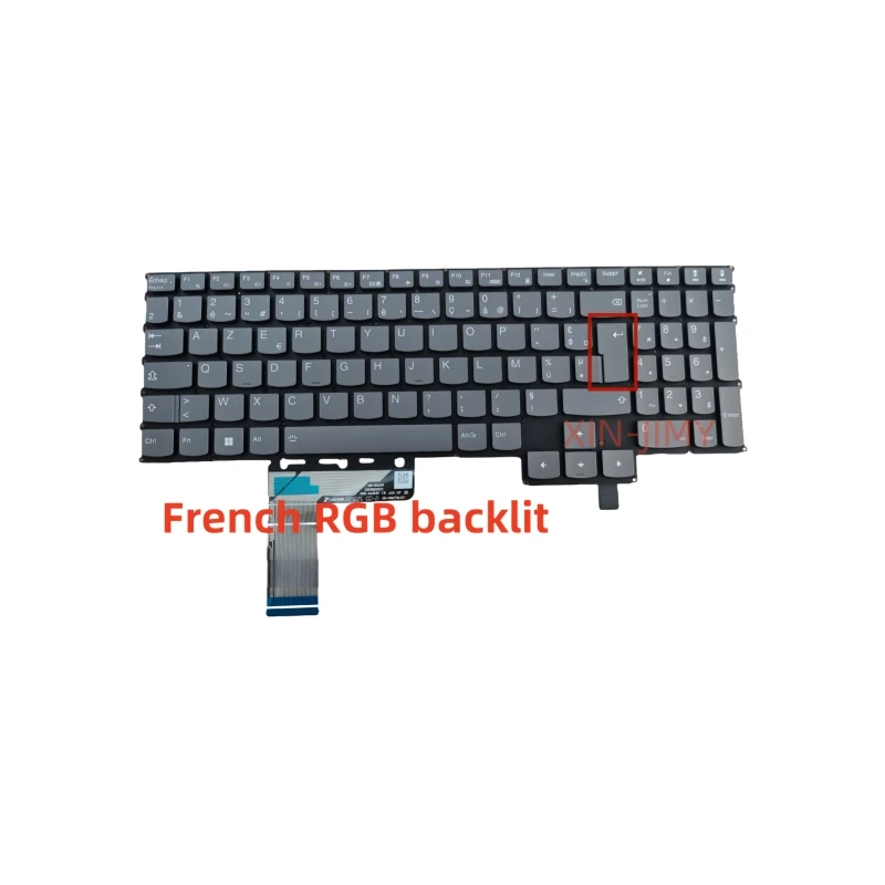 

French Keyboard For Lenovo Legion 5 16APH8 5 16IRH8 R9000X R9000K 16ARHA7 ARHA7 2022 with RGB Backlit laptop