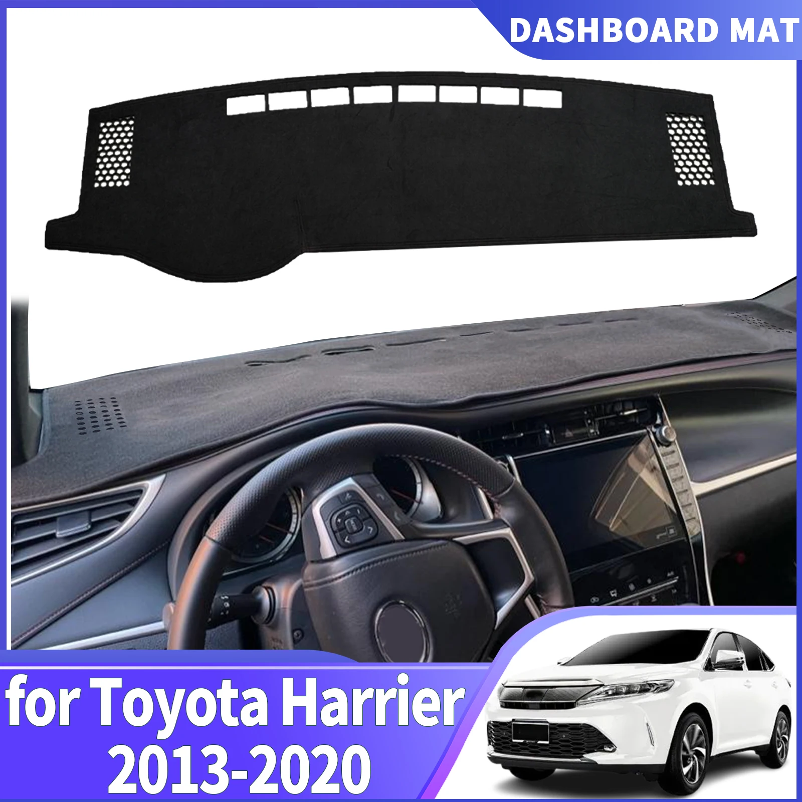

fit for Toyota Harrier XU60 2013 2014 2015 2016-2020 DashMat Sunshade Dashmat Dashboard Cover Pad Protective Carpet Accessories