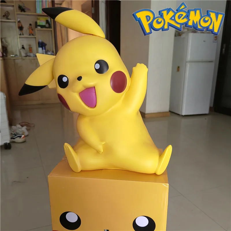 

33cm Large Size Pokemon Pikachu Action Figure Anime Pocket Monster Cartoon Figurines Model Statue Dolls Toys Children Decor Gift