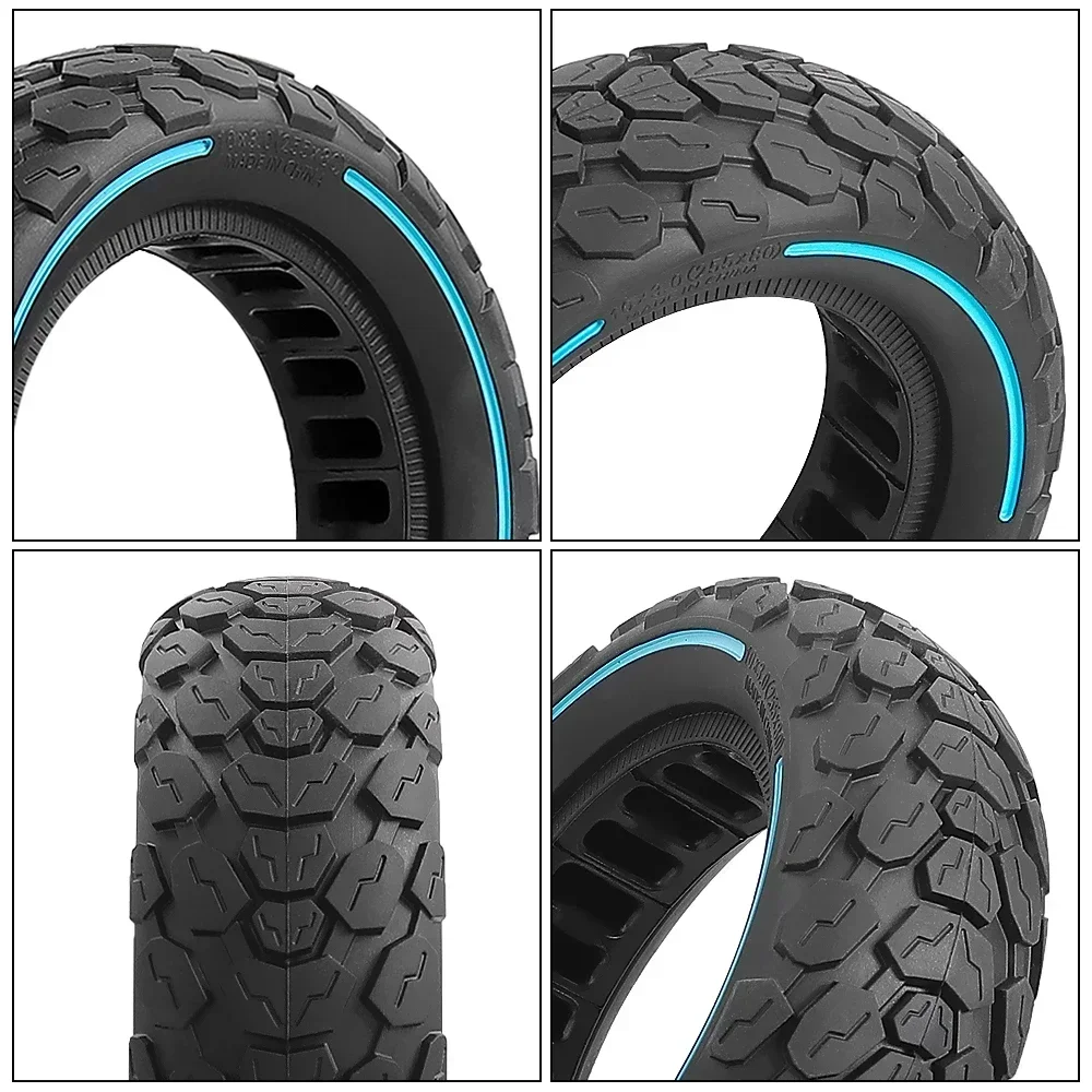 255*80 80/65-6 Vollreifen für ZERO10X /Kugoo M4 G1 Dualtron Elektroroller Rad Waben 10X3,0 Gummi Vollreifen – Detail 10
