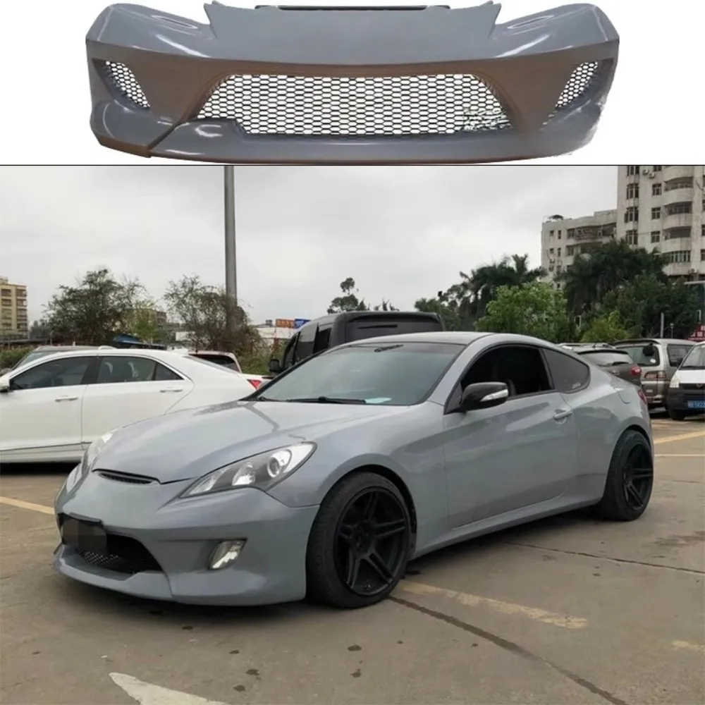 

Unpainted Car Front Bumper Grille Mask Assembly For Hyundai Rohens Coupe 2009-11 Modified New Style Auto Accessories