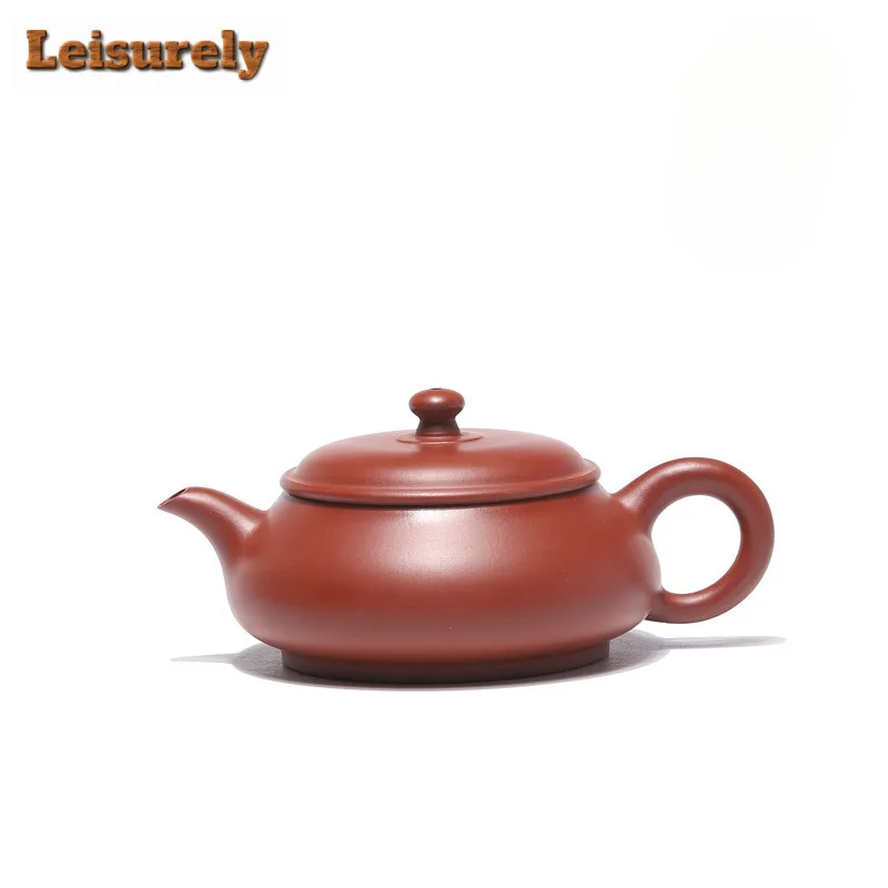 180ml Classic Yixing Purple Clay Teapots Handmade Open Oven Pot Raw Ore Zhu Mud Tea Soaking Kettle With Filter Zisha Tea Set For