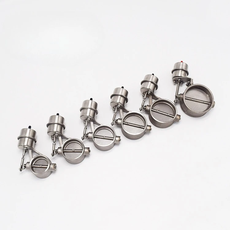 For 2Pcs Car Remote Control Variable Vacuum Exhaust Valve 70mm 76mm Normally Closed Pneumatic Valve Modification Part