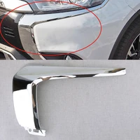 Cubierta de parachoques cromado central delantera izquierda para coche, moldura embellecedora compatible con Mitsubishi Outlander 2019 2018 2017 2016 6407A145