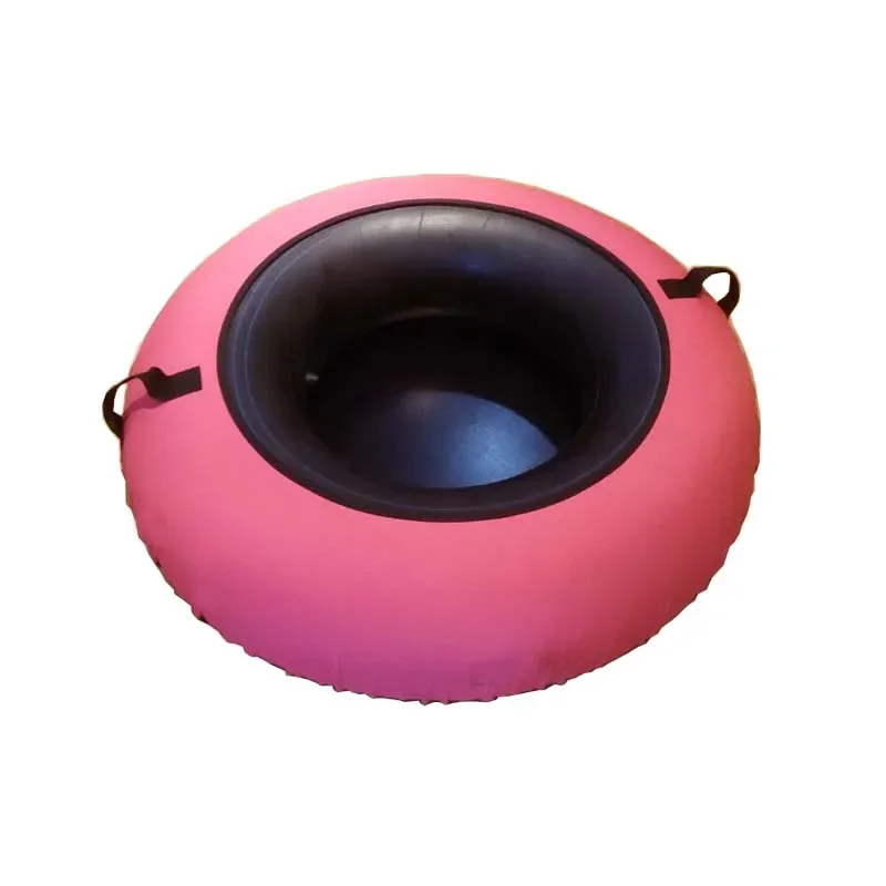 Tube à neige gonflable imperméable pour enfants et adultes, traîneau à neige, cercle de ski avec poignée, durable, hiver