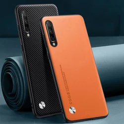 Luxury PU Leather Case For Huawei P Smart Pro Y9S 2019 Back Cover Matte Silicone Shockproof Protection Phone Case For Huawei Y9S