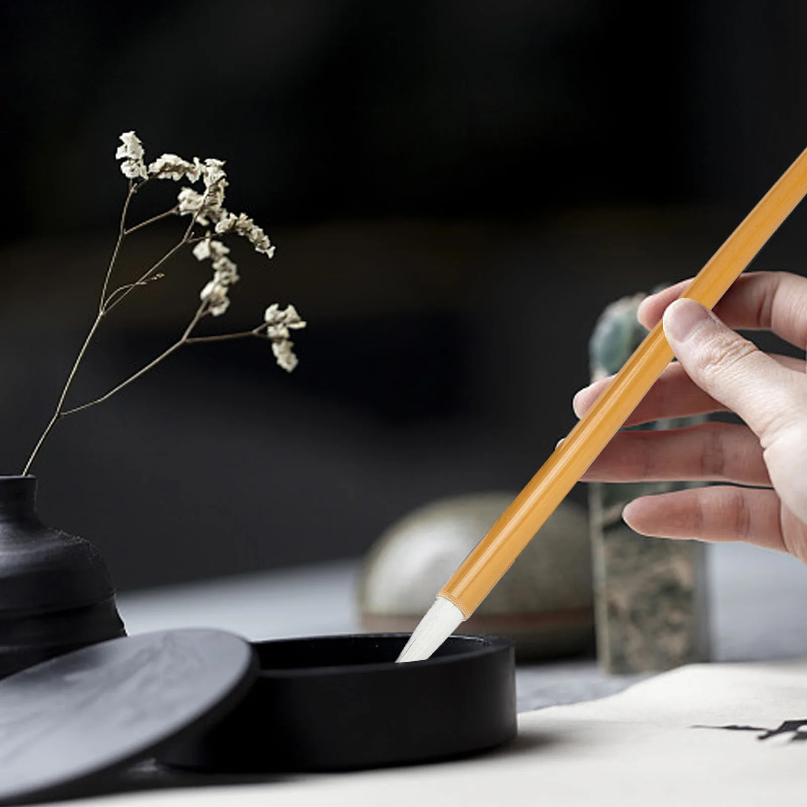 

9 Pieces Chinese Calligraphy Brush Set Art Supplies Watercolor Painting Starter Kit Premium Materials Non Shedding Smooth