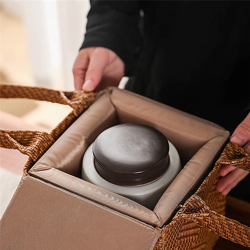 

Versatile Teapot Storage Bag Tea Pot Tea Cozies Cloth Gift Box Empty Bag A