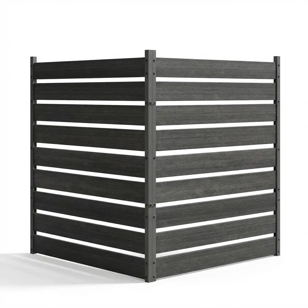 

Декоративный забор-ширма для улицы, 2-панельный, из кедра, 49 дюймов (В) x 38 дюймов (Ш), установка без копания для сада, двора