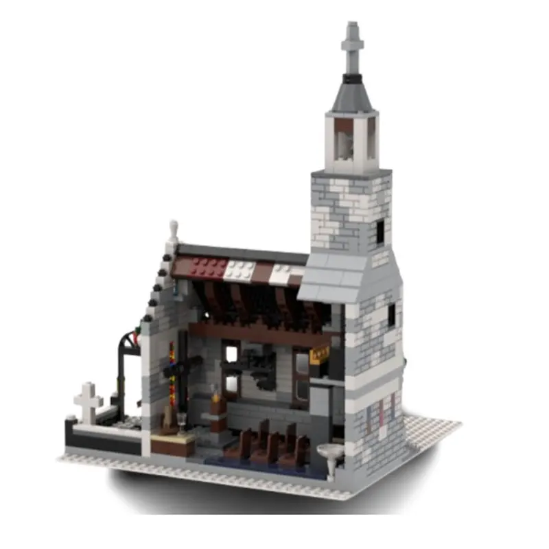 

MOC1074pcs Creative Winter Holiday Hut DIY Small Particle Assembly Building Block Educational Toy Model Gift Set Ornament