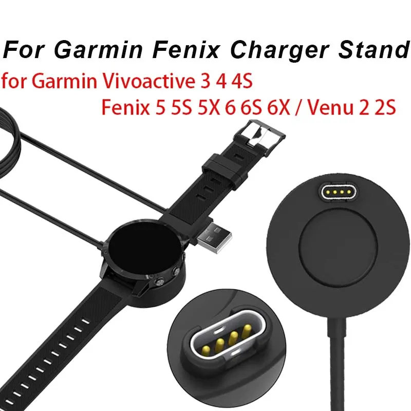 For Garmin Forerunner 965 955 945 935 745 265 255 245 55 45 USB Charger Smartwatch Charging Dock Cable Replacement Charger