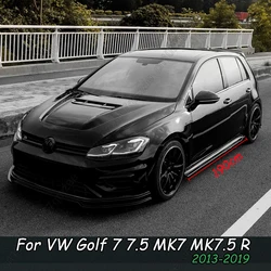 1.9m Side Skirt Car Side Skirts Lip Gloss Black For VW Golf 7 7.5 MK7 MK7.5 R GTI R-Line 2013-2019 4PCS Kits Side Splitter
