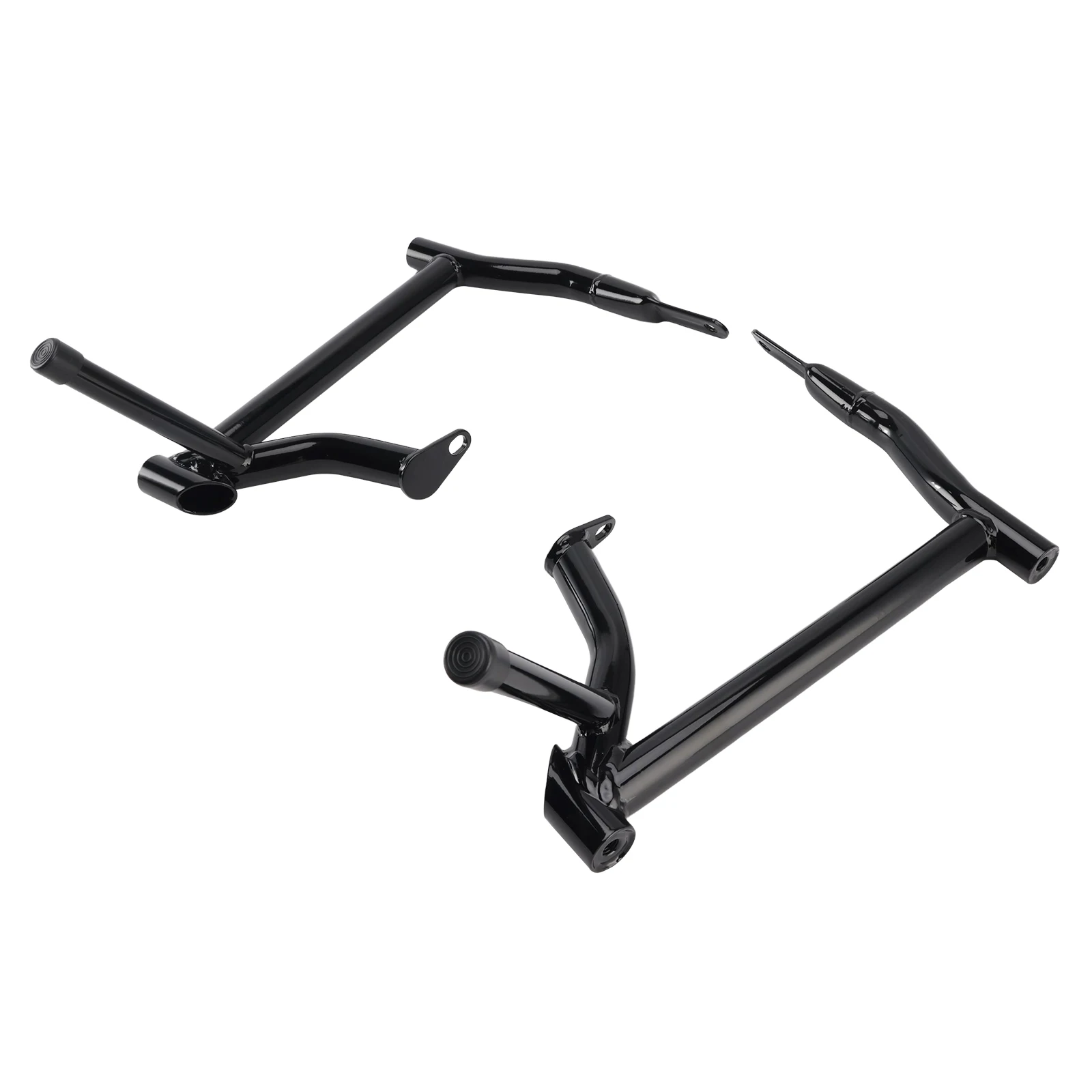 Topteng Saddlebag Guard Crash Bar Frame Protector Bumper Black For Glide Flht Flhx 14-23