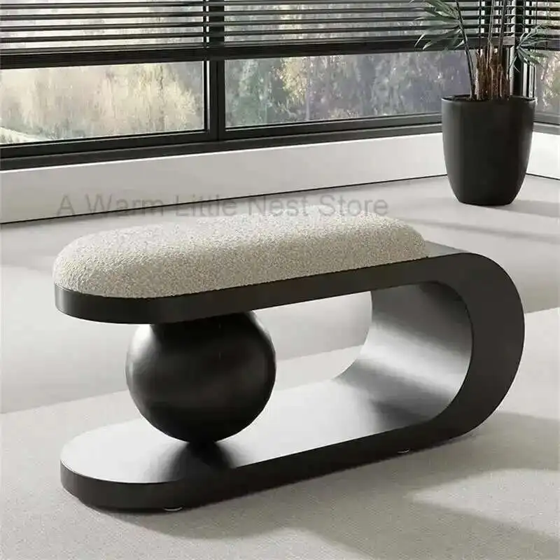 

Changing Stool Modern Shoe Living Room Furniture Home Light Luxury Bench Sofa Ottomans Creative Designer Bedroom Bed End Stool