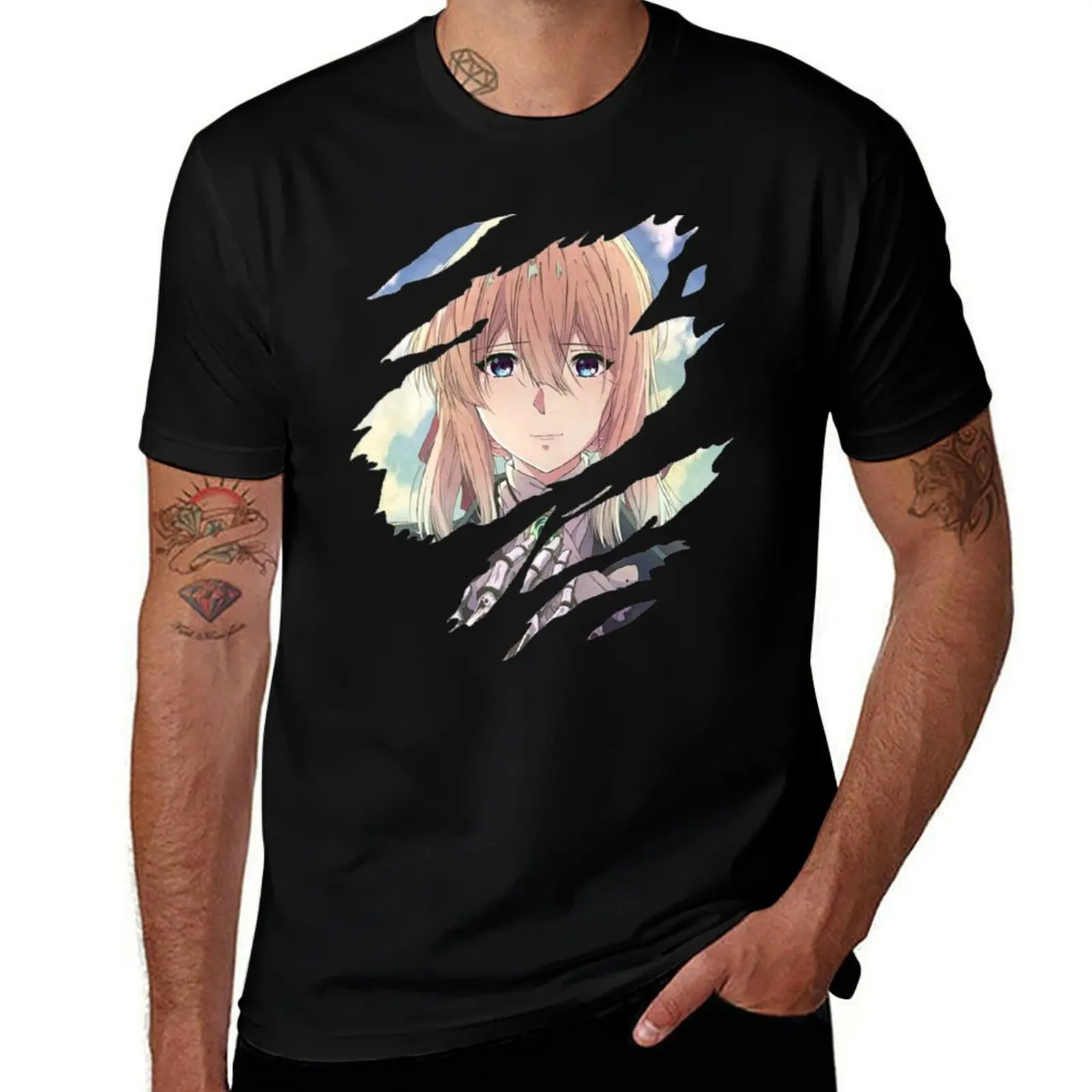 

Violet Evergarden T-Shirt oversizeds luxury t-shirt summer clothes blanks mens vintage t shirts