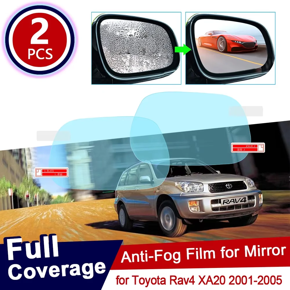 for Toyota Rav4 XA20 20 2001~2005 RAV 4 Full Cover Anti Fog Film Rearview Mirror Rainproof Anti-Fog Films Accessories 2003 2004