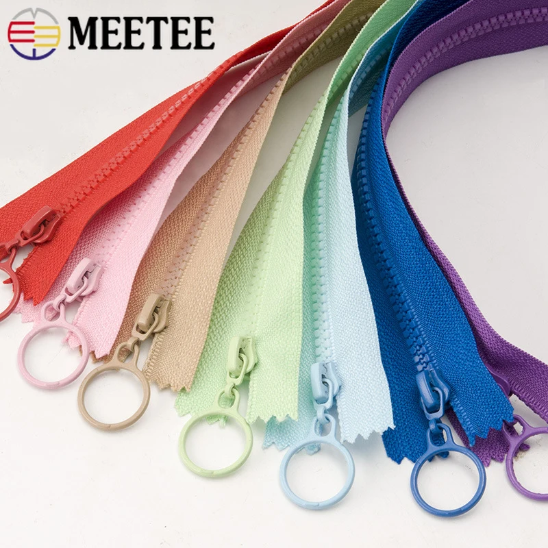 5/10 pz 3 # cerniera in resina colorata 25/60cm chiusura/cerniera aperta per borsa da cucito portafoglio vestiti Decor anelli Zip accessori fai da te