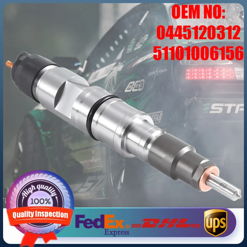 

0445120312 51101006156 High Quality Diesel Engine Parts Common Rail Fuel Injector Suitable for MAN TGA TGL TGM Truck