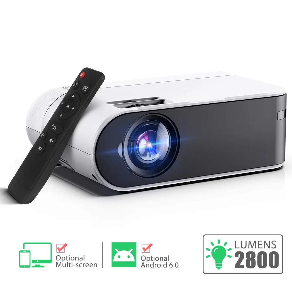 

Mini Projector TD60 Full HD 1080P Video LED WiFi Android Beamer Smart Phone 3D Home Theater Video Portable Projector