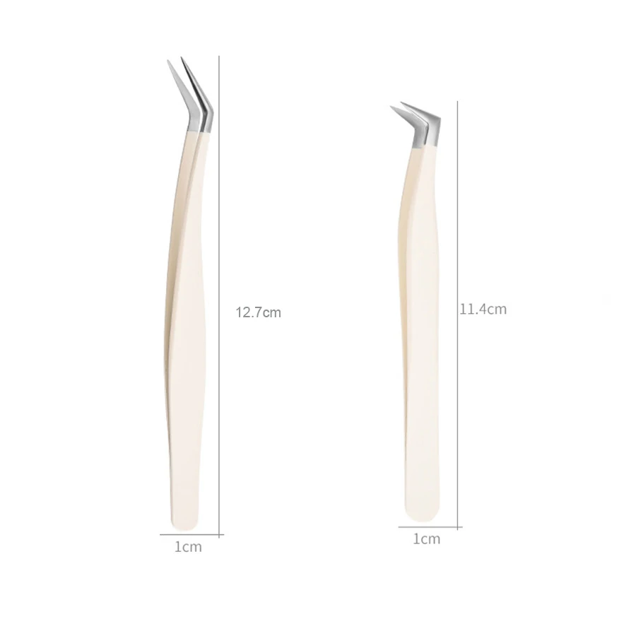 High Quality Latest  Stainless Steel Eyelash Extensions Tweezers Rose Gold color All Color Customized Eyelash Tweezers