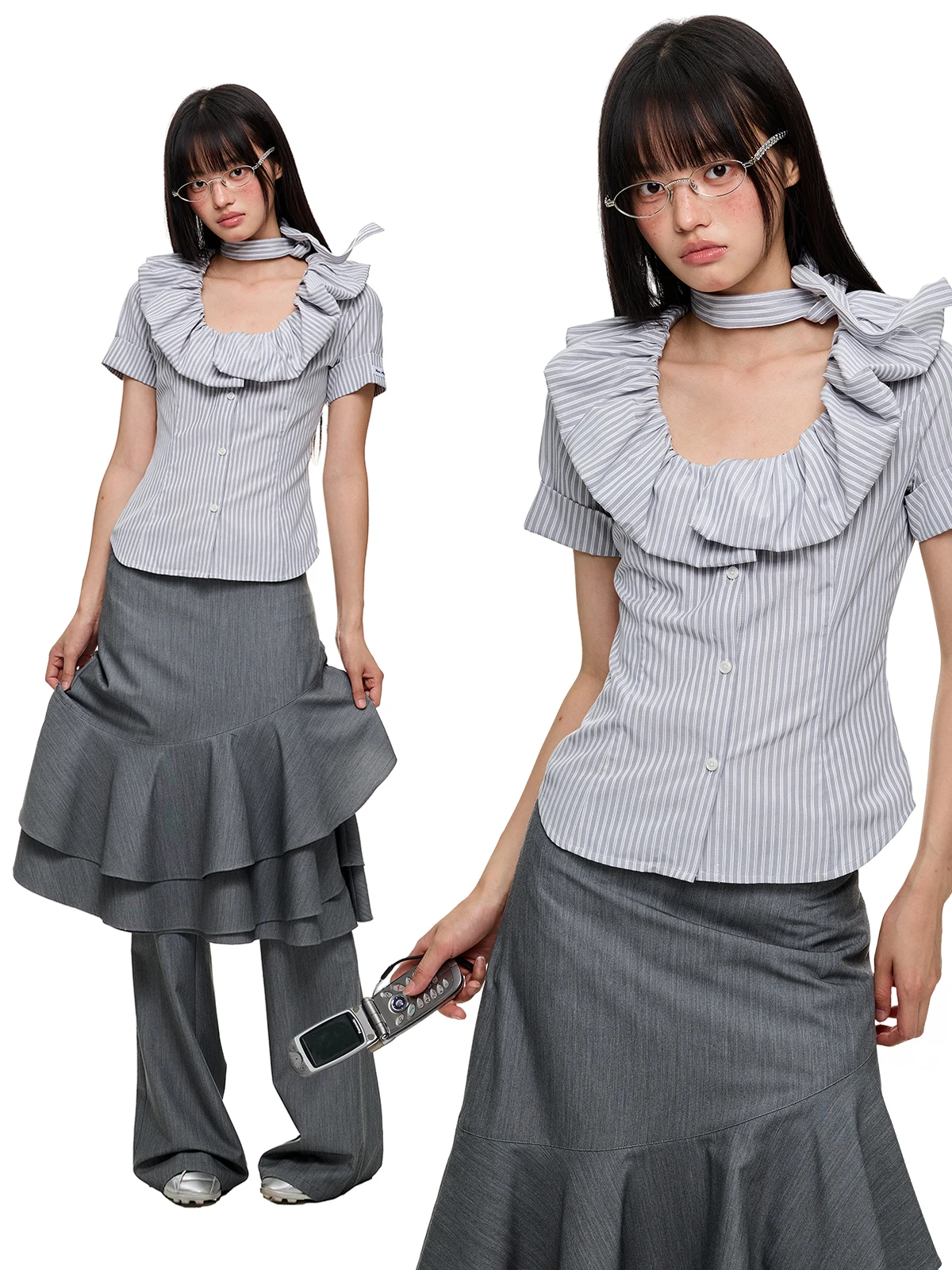 

Женская приталенная футболка JIKOO с коротким рукавом и поясом на талии, дышащая, из смесового хлопка и полиэстера