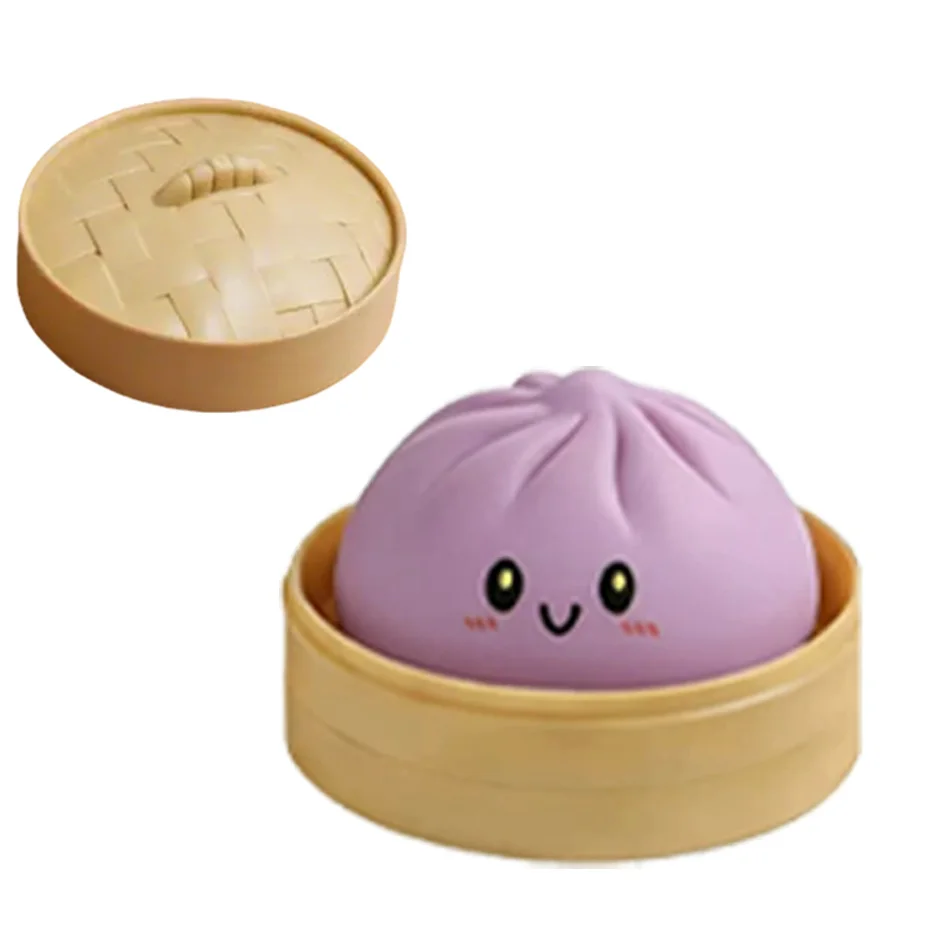 Glitzer-Dumpling Squishy mit Box – Sensorisches Quetschspielzeug zur Stresslinderung