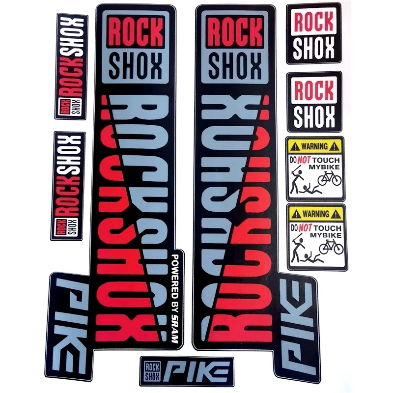 1PC Front Fork Stickers Waterproof Color-Changing Decals for MTB Shock Absorbers Fits Pike SRAM Forks