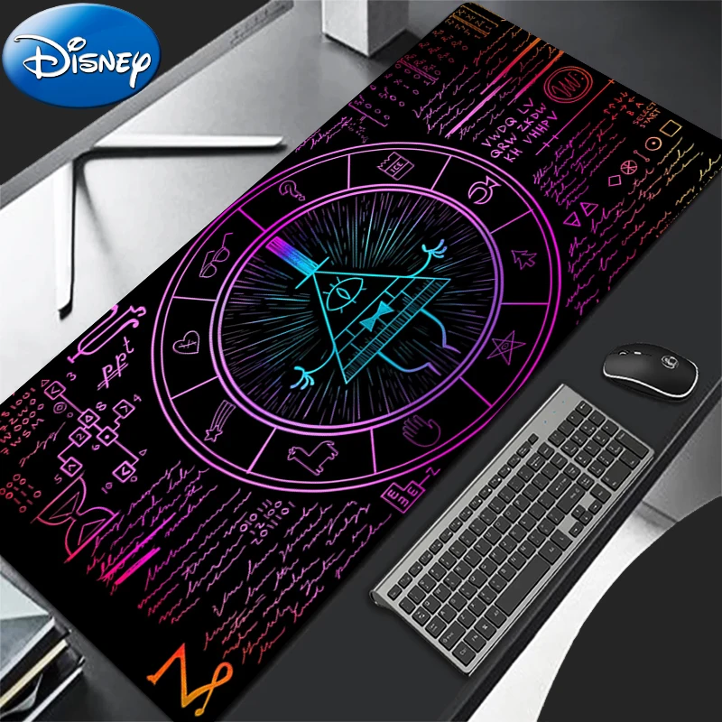 Mouse Pad Laptop Kawaii Anime Gamer Desktop Protector Mat PC Gravity Falls HD Print Mousepad Bill Cipher Gaming HD Keyboard Pad