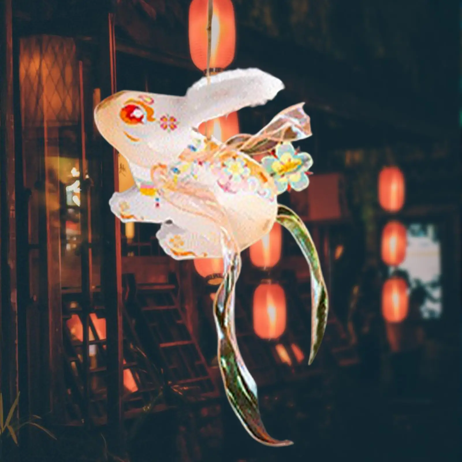 DIY 휴대용 랜턴 걸이등 토끼 모델 수제 펜던트 재료 세트 중국 랜턴 신년 결혼식 장식용