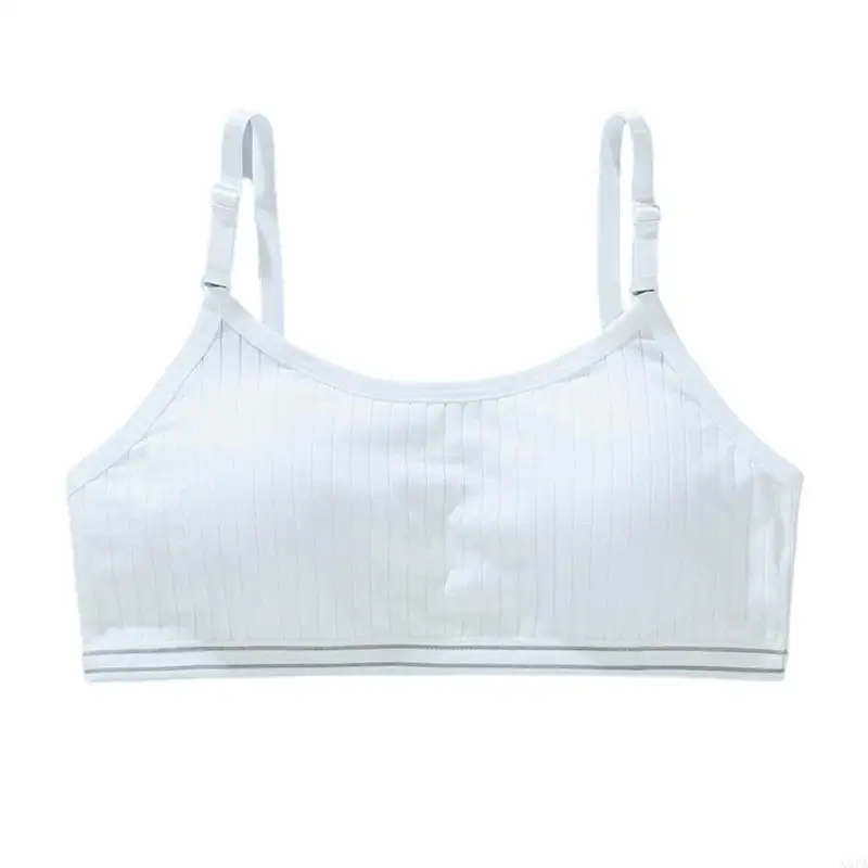   Youth Camisole Bra Girls Tube Tops with Chest Pad Insert for Active Girls Aged 6 to 12 Years Enjoy Daily Comfort