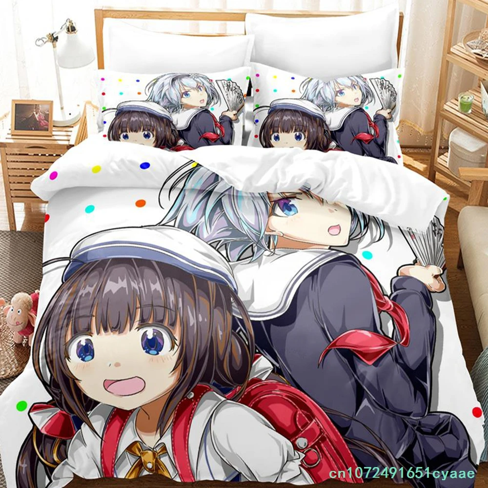 2023 The Ryuo's Work Is Never Done! Bedding Set Single Twin Full Queen King Size Bed Set Adult Kid Bedroom Duvetcover Sets Anime 4