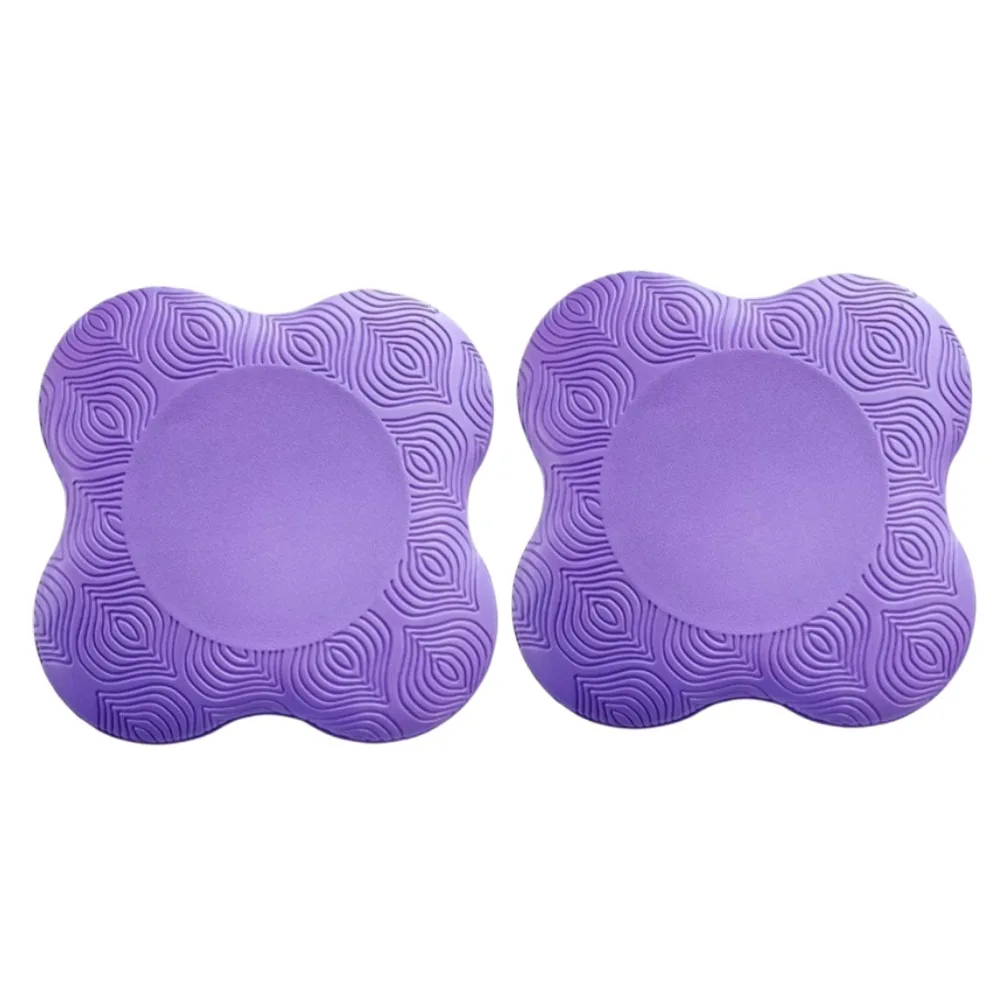 

2pcs Thickened Yoga Knee Mat Soft Portable Elbow Cushion TPE Anti Slip Shock Absorption Support Mat Kneeling Protective