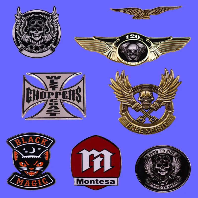 Vintage Motorcycle Club Anniversary Badge Racer Heavy Metal Brooch Accessory Denim Jacket Backpack Pin Decoration High-end Gift