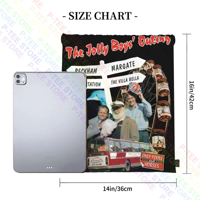 Only Fools And Horses The Jolly Boys Outing Drawstring Bags Gym Bag Gym Foldable Lightweight Multi-function