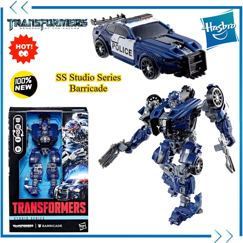 New stock Hasbro Transformer SS Studio Series Barricade TLK Movie Anime Character Handheld Model Ornament Toy Collection Gift G1