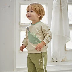 Dave Bella Children's Suit 2025 New Spring Boy’s Two-Piece Knit Sweatshirt Comfortable Casual Fashion Sport Outdoor DB1247964