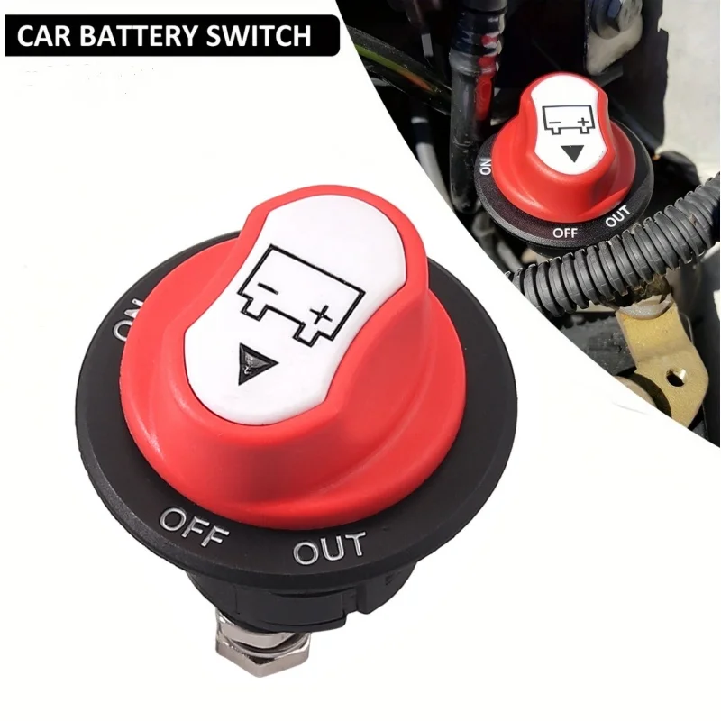 

Battery Disconnect Switch 100A Master Disconnect Isolator 12V-48V On Off Power Cutoff Switch Waterproof For Marine Boat Car RV