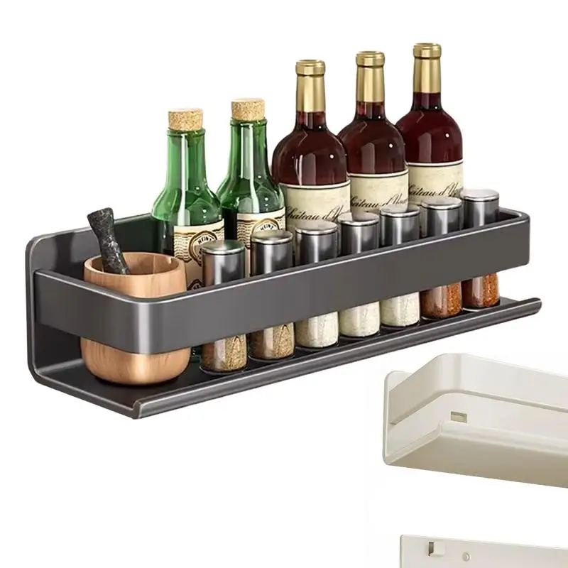 Storage Rack For Kitchen Holder Square Metal Bath Organizer Accessorie Bathroom Shelf Shelves Wall Mounted Shampoo