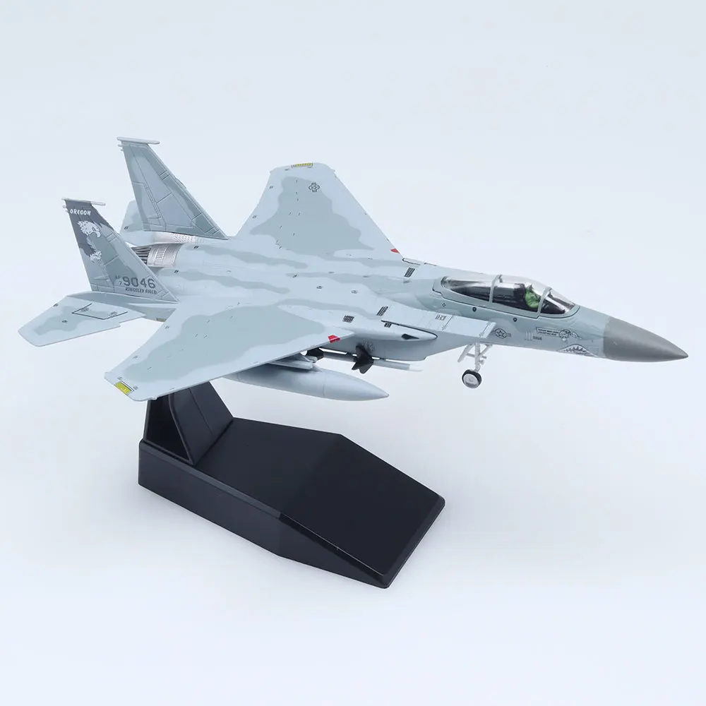 1/100 F-15 نموذج معدني لطائرة النسر المصبوبة للهدايا 9046 #5