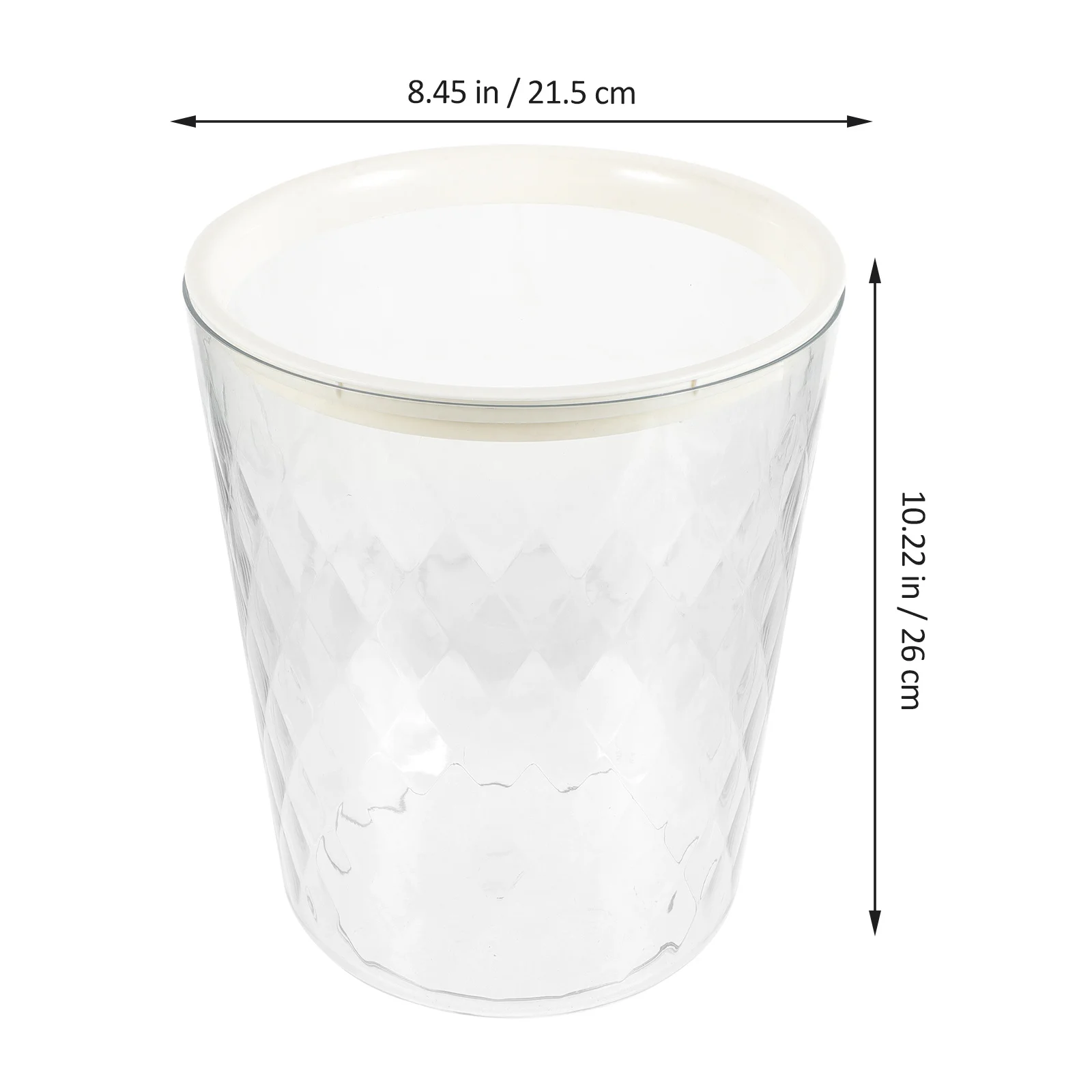 

Clear Trash Can Thickened Plastic Garbage Bucket Simple Style For Kitchen Bathroom Bedroom Office Home Large Capacity